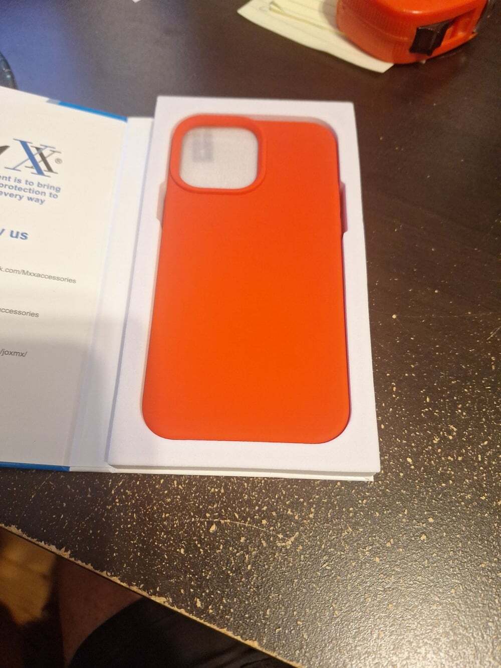 New Mxx Silicone iPhone Case - Vibrant Orange